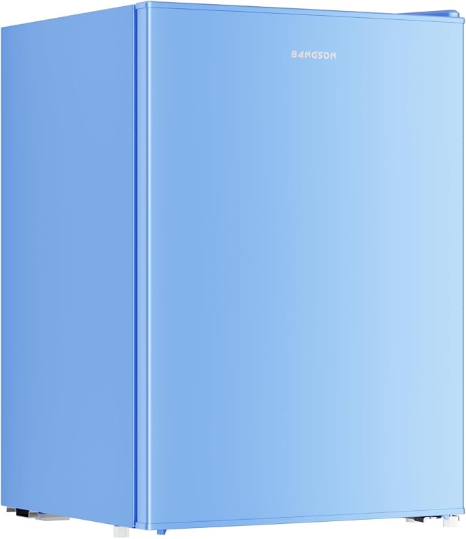 2.6 Cu Ft Small Fridge with Freezer for Office Blue | Mini Refrigerator for Dorm Bedroom, Compact Fridge, Energy-efficient, Low Noise - Image 8