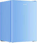 2.6 Cu Ft Small Fridge with Freezer for Office Blue | Mini Refrigerator for Dorm Bedroom, Compact Fridge, Energy-efficient, Low Noise by LiveFreshLiveUnrushed