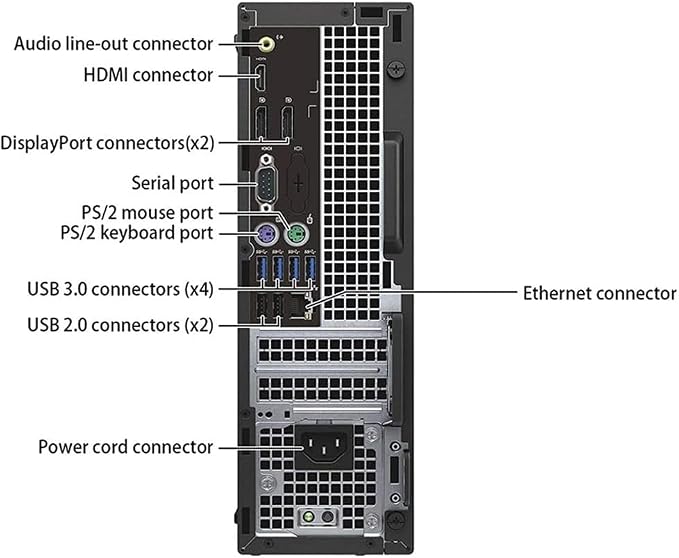 Dell OptiPlex 5040 SFF Desktop Computer PC, Intel Core i5-6500T, 8GB RAM, 256GB SSD, WiFi, Bluetooth, HDMI, Windows 11 Pro (Renewed) - Image 4