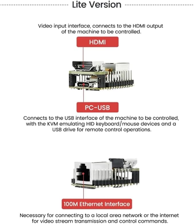 1PCS Sipeed NanoKVM Lite Mini Remote Control Operation and Maintenance Server - Image 4