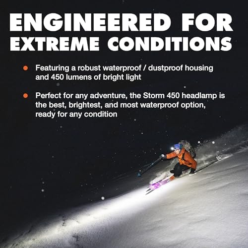 BLACK DIAMOND Storm 450 Headlamp, AAA Powered, Dimmable, Bright, BD Octane - Image 5