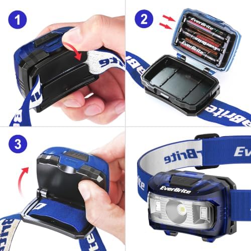 EverBrite Headlamp, 300 Lumens LED Head Lamp for Kids & Adults, Red Light - Image 5