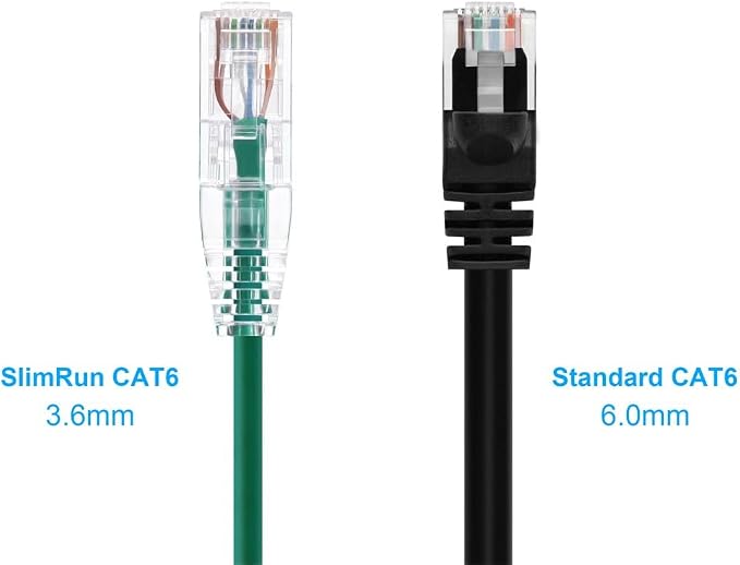 Monoprice Cat6 7ft Green Component Level Patch Cable UTP 28AWG 550MHz Pure Bare - Image 2