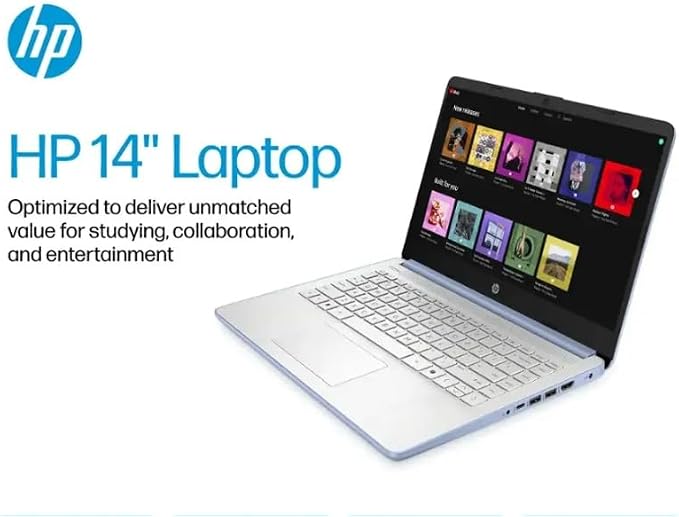 HP 2025 Student Business Laptop, Intel Processor N150(up to 3.6 GHz), 14 Inch LED Screen,16G RAM, 256GB Storange (128GB UFS+128GB MSD),1 Year Office 365, Windows 11 Home,Sky Blue w/YYY Accessories - Image 2
