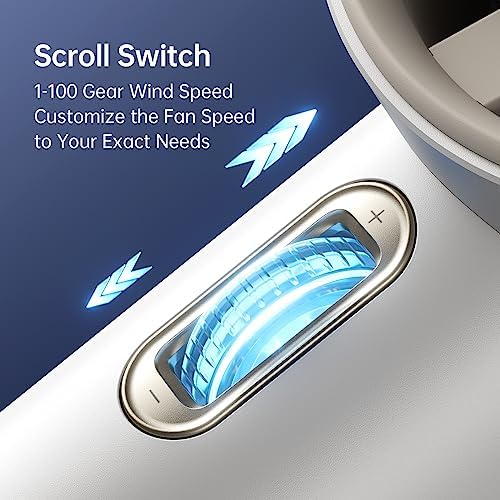 JISULIFE Handheld Fan Pro1S - Next-Gen Airflow: Up to 12H Runtime - Image 4