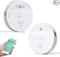 WiFi Window Alarm System, 2 Pack Glass Break Detection by EverNary