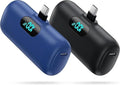 [2-Pack]Portable Charger for iPhone 17/16/15,Mini Power Bank 5000mAh PD USB C Portable Phone Charger,Travel Essential Battery Pack for iPhone 17/17 Air/16/16 pro/15/15 pro Max/Android/Samsung/Moto/LG by Swyop
