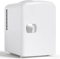 Antarctic Star 4L/6 Can Portable Mini Fridge,Personal Compact Refrigerator,Small Cooler for Food,Drinks or Skin Care, AC/DC for Bedroom, Car, Office & Dorm, White by AntarcticStar