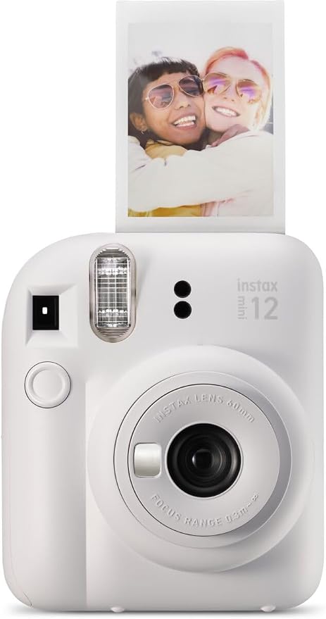 Fujifilm Instax Mini 12 Instant Film Camera, Clay White by FUJIFILM