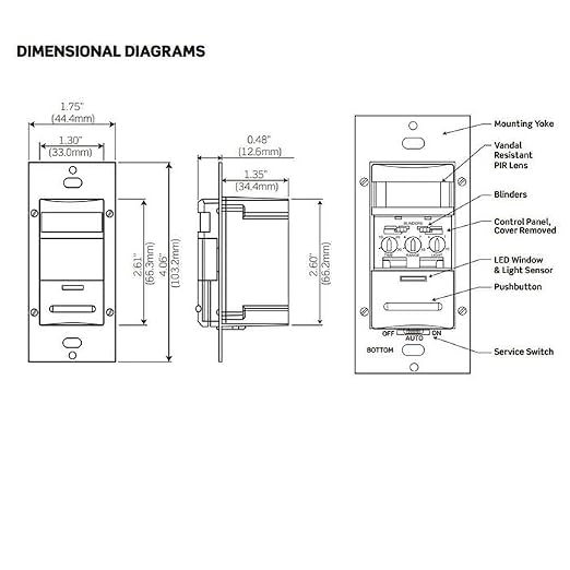 Leviton Decora 120/277-Volt Wall Switch Occupancy Sensor - Image 4