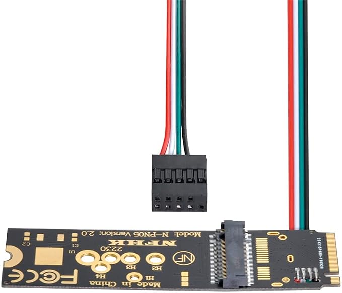 NGFF A/E-Key Card to M.2 NGFF Key-M NVME SSD Adapter by NFHK