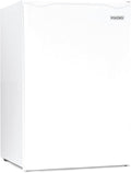 Igloo 2.6 Cu.Ft Mini Fridge with Freezer- Single Door Compact Refrigerator with Glass Shelves for Homes, Dorms & Offices- Keep Snacks, Drinks & Frozen Foods Cool with Temperature Control Fridge- White by Igloo