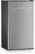 3.2 Cu. Ft. Mini Fridge with Freezer Small Refrigerator, Mini fridge for Bedroom, Dorm, Single Door, Energy Saving, Low Noise,Adjustable Thermostat,Mini Fridge for Office (Grey) by Frestec