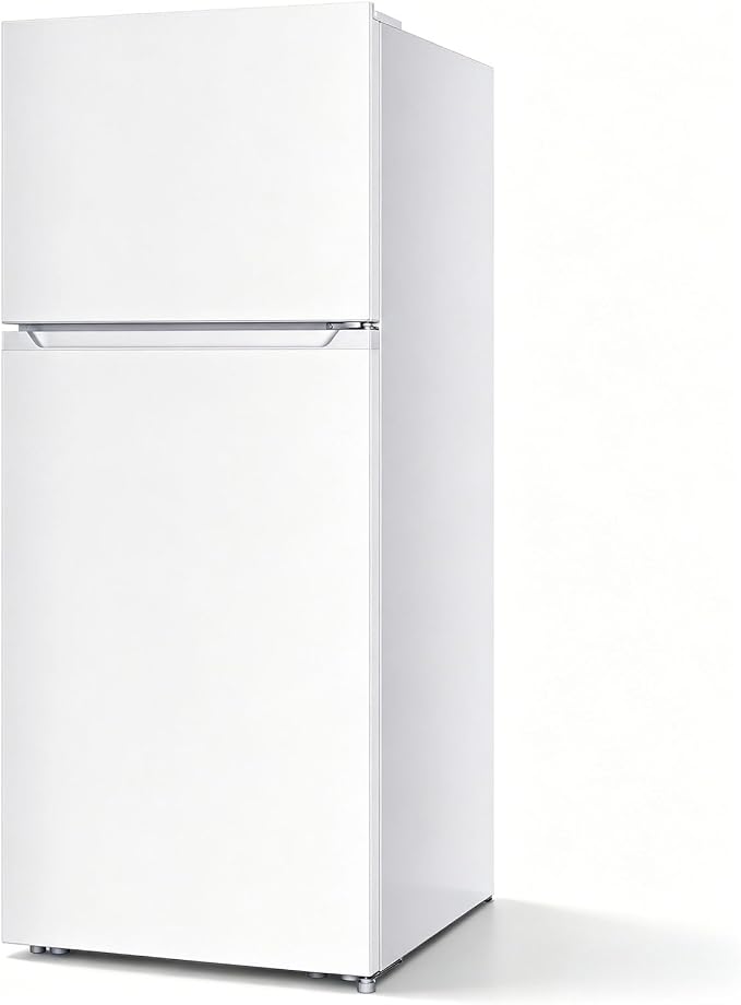 Antarctic Star 17.6 Cu.Ft,2 Door Refrigerator with Freezer,Adjustable Thermostat,Reversible Door for Kitchen,Dorm and Office,White by AntarcticStar