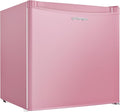 Upstreman 1.7 Cu.ft Mini Fridge with Freezer, Pink-FR17 | Dorm Essentials, Adjustable Thermostat, Energy Saving, Low Noise, Compact Refrigerator for Dorm, Office, Bedroom by StartUpLiveBetter