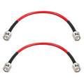 BNC Cable - 1FT 2PCS RG58 50 ohm BNC Male to Male Coax Cables low loss BNC by MOOKEERF