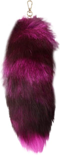 Fox Tail Keychain Long, Fluffy Therian Tail Faux Fur Keyring, Party Costume by Unknown
