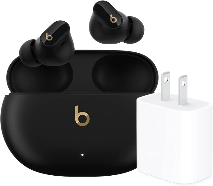 Beats Studio Buds + with Apple 20W USB-C Power Adapter - Black/Gold by Beats
