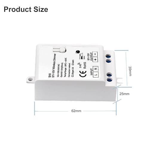 Zigbee 3.0 0/1-10V LED Dimming Controller Timing Auto Switch Functions. - Image 4