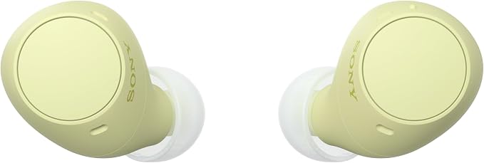Sony WF-C510 Truly Wireless Bluetooth Earbud Headphones, Butter Yellow | Comfortable & Compact Fit, Up to 22 Hours of Battery, Multipoint Connection, Ambient Sound Mode. IPX4 Water Resistant - Image 9
