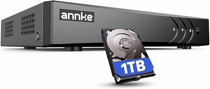 ANNKE 3K Lite 8 Channel Hybrid 5-in-1 Security Digital Video Recorder, H.265+ by ANNKE