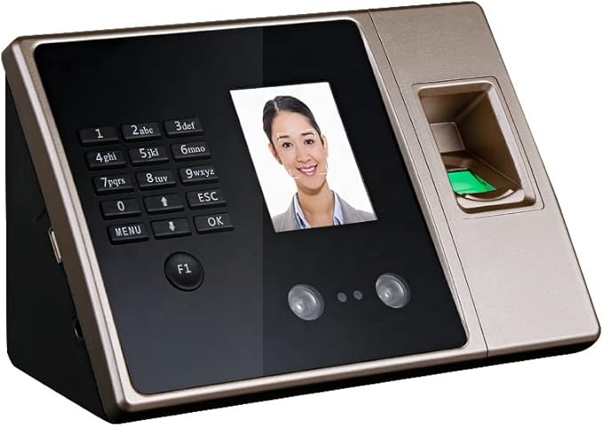 Facial Recognition Fingerprint Biometric Time Attendance Clock System Machine by Unknown