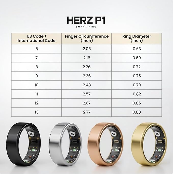 Hertz P1 Smart Ring for Women & Men - Image 2