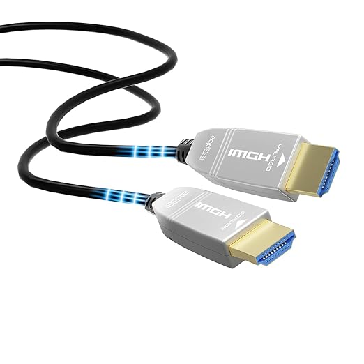 4K Fiber Optic HDMI Cable 6ft, 4K 60Hz 18Gbps HDR10 HDCP2.3 3D Slim Flexible by FeizLink