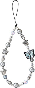 Beaded Phone Charm Lanyard Strap Girly Style Fixed Beads Pearl Lanyards by Staqlo
