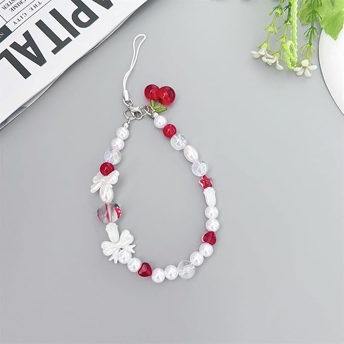 Beaded Camera Wrist Strap Cute Digital Camera Charm Lanyard, Phone Wristlet - Image 2
