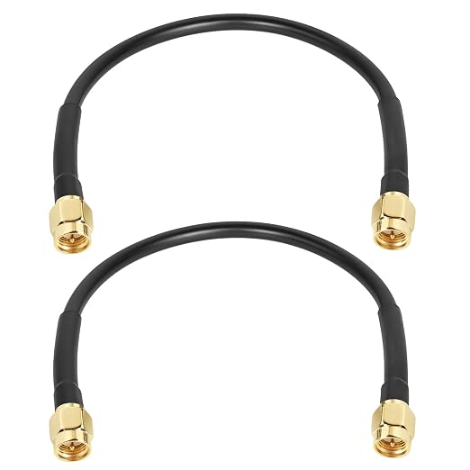 MOOKEERF KMR240 SMA Male to SMA Male Coaxial Cable 50 ohm Coax Ultra Low Loss by MOOKEERF