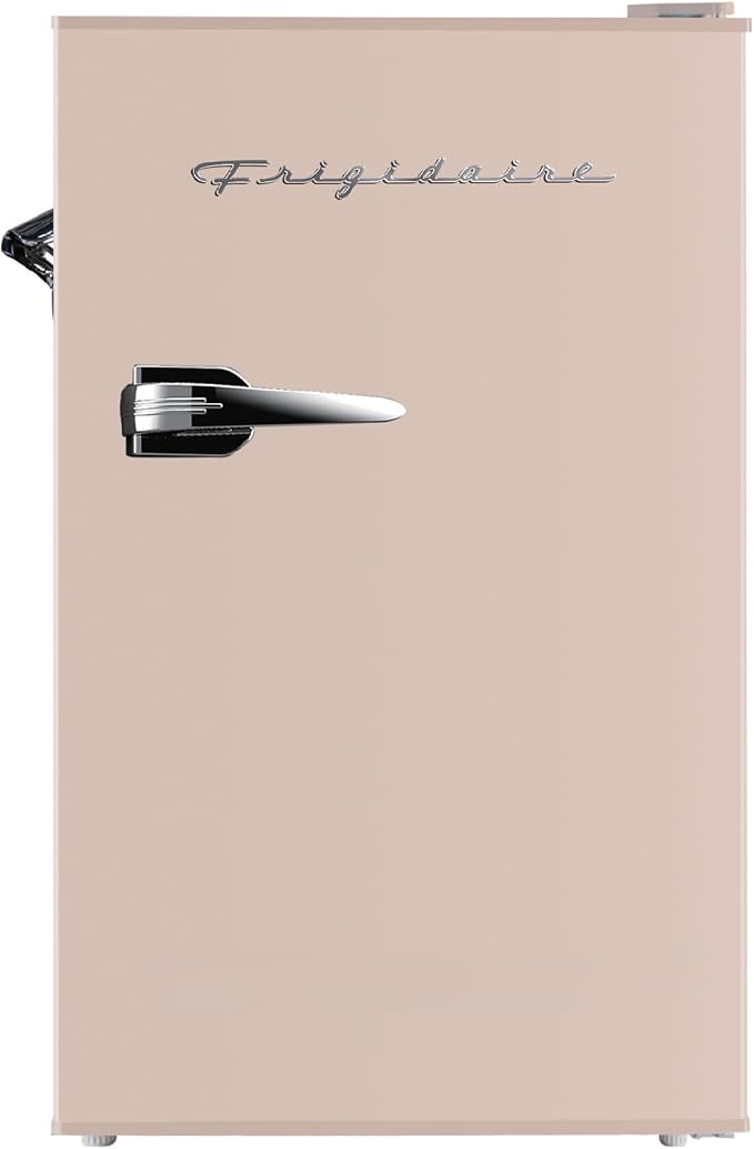 Frigidaire Retro Compact Fridge with Chiller, 3.2 cu ft Countertop Fridge with Built-In Bottle Opener, Compact Refrigerator for Office, Bedroom, Dorm Room or Cabin - 16.5" D x 19" W x 31" H (Coral) - Image 9