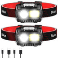 Blukar LED Headlamp Rechargeable, 2000L Super Bright Headlight Flashlight by Blukar