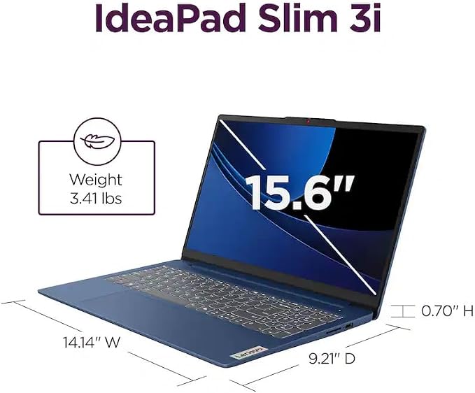 Lenovo IdeaPad Slim 3i, 15.6" FHD Laptop, Quad-Core Intel N150, 8GB DDR5, 128GB Storage, Windows 11 with Microsoft 365, Numeric Keypad, Lightweight - Image 6