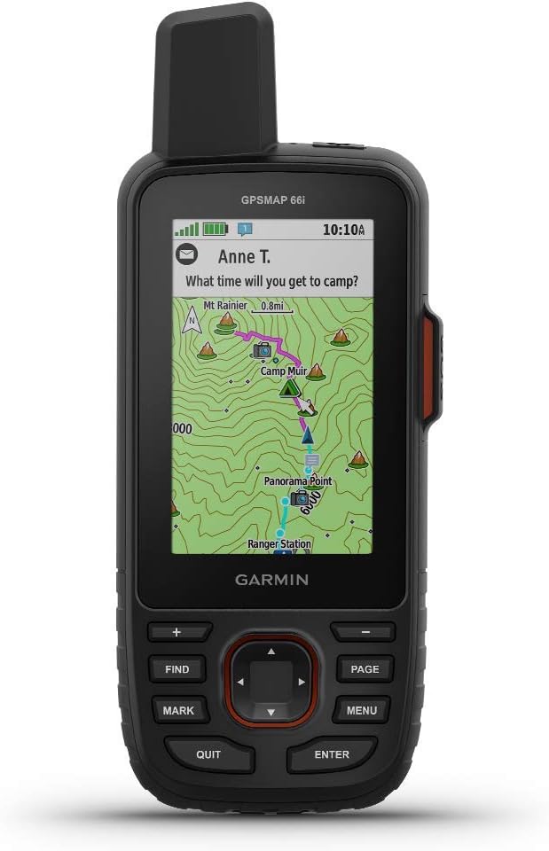 Garmin GPSMAP 66i, GPS Handheld and Satellite Communicator, Featuring by Amazon+Renewed