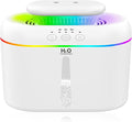2L humidifiers for bedroom humidifier Home Ultra-Quiet 28 dB Quiet Supersized Cool Mist Air Humidifier for Baby Nursery，Dual Nozzie，Easy to Clean & Fill, 7 Color NightLight (White) by Lisacool