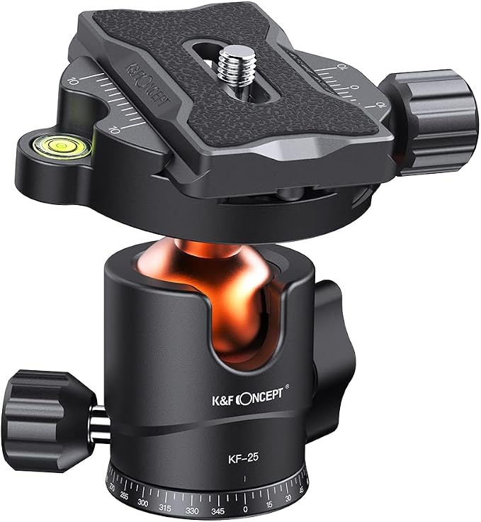 K&F Concept 25mm Metal Tripod Ball Head 360 Degree Rotating Panoramic by KFCONCEPT