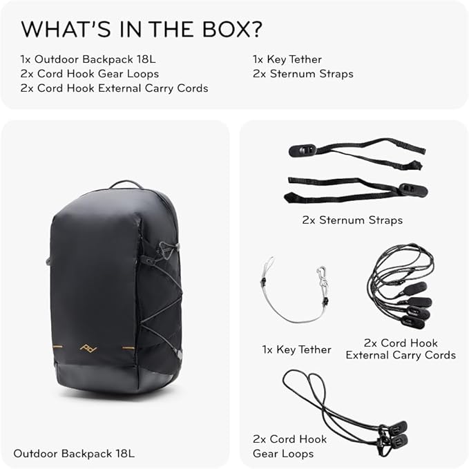 Peak Design Outdoor Backpack 18L, Compact & Lightweight Frameless Daypack - Image 7