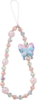 Beaded Phone Charm Lanyard Strap Girly Style Fixed Beads Pearl Lanyards by Staqlo