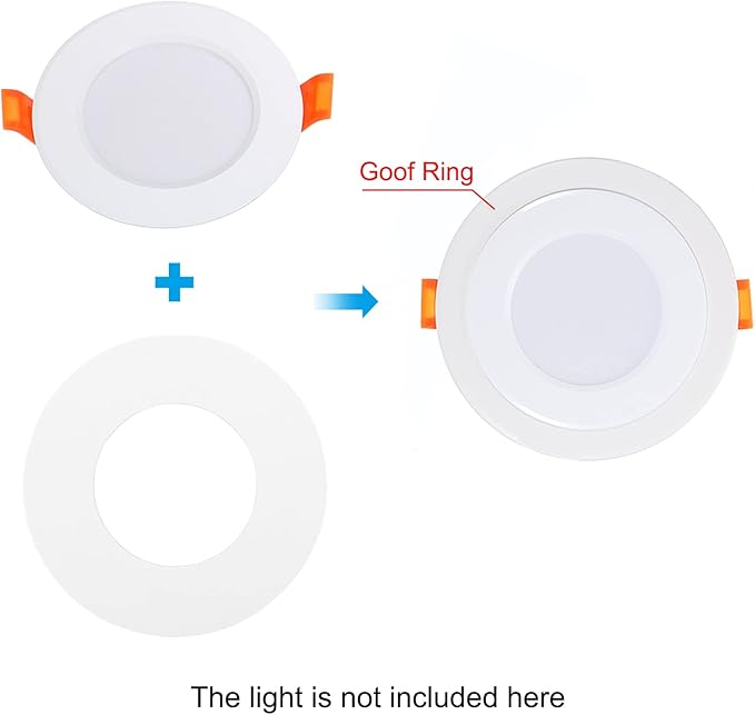 PATIKIL 4" ID 5.5" OD Light Trim Ring - Image 6