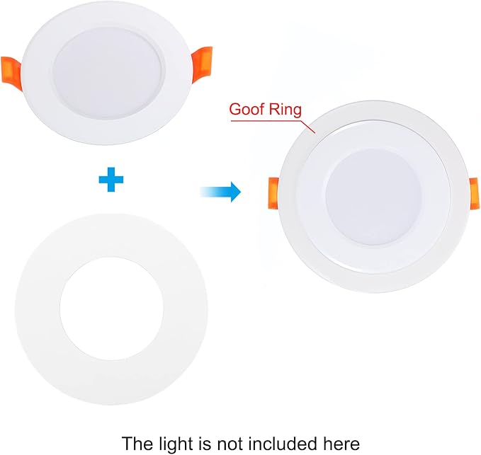 PATIKIL 3.8" ID 5.2" OD Light Trim Ring - Image 6
