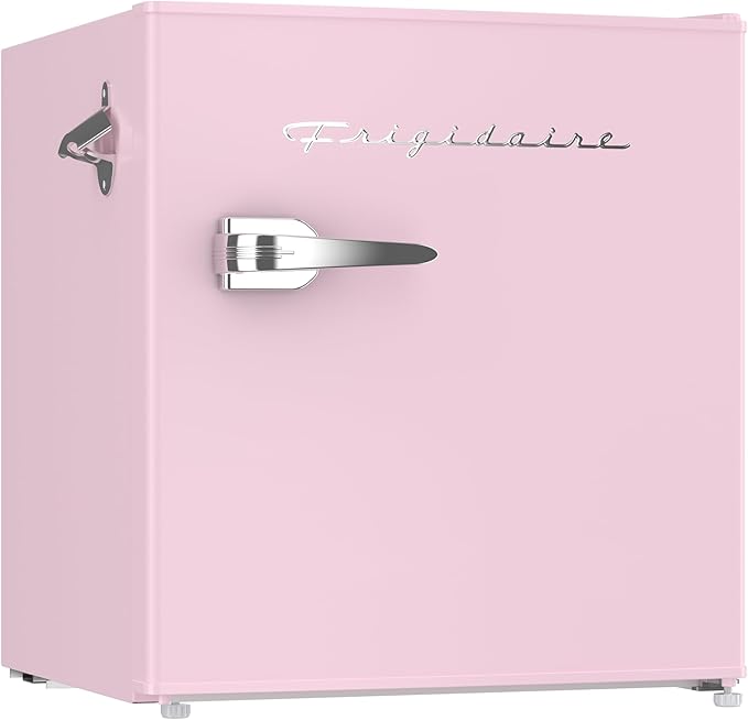 Frigidaire EFR176 1.6 cu. ft. Retro Bar Fridge with Side Bottle Opener (Pink) by Unknown