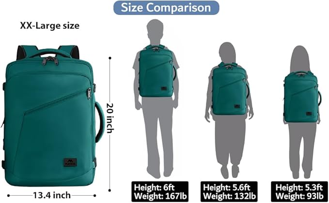 MATEIN Travel Backpack Large, Water Resistant Carry on Backpack - Image 3