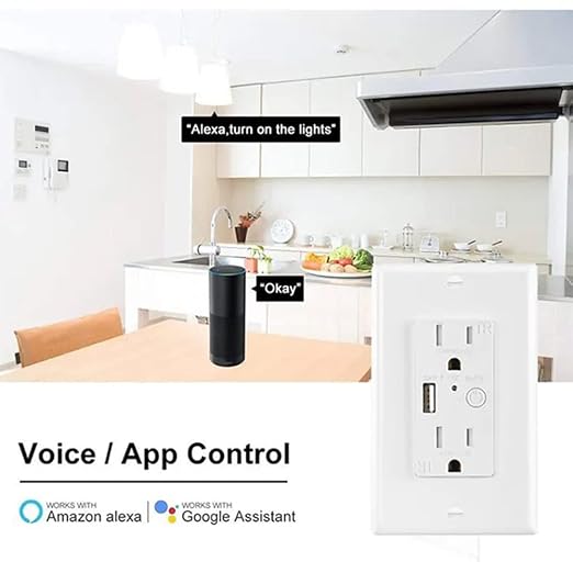 Zigbee Wall outlet with USB | One Controlled | One Always On | Compatibile with - Image 5