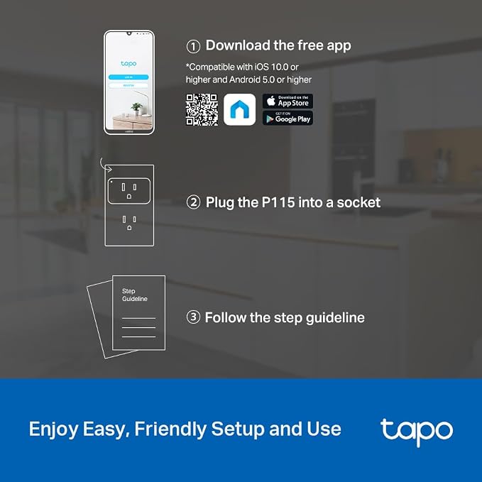 TP-Link  Smart Plug Wi-Fi Mini, Energy Monitoring, Compatible - Image 9