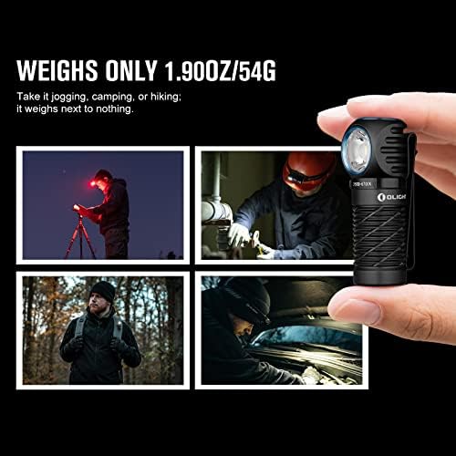 OLIGHT Perun 2 Mini Headlamp Rechargeable, 1100 Lumens, Red Light, Black - Image 3