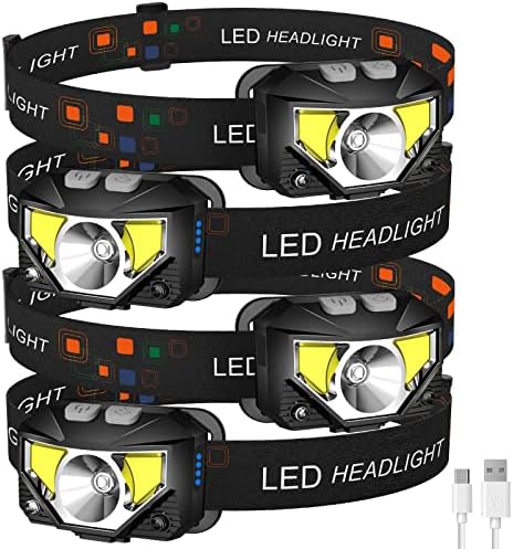 LHKNL Headlamp Flashlight, Lumen Bright Head Lamps LED Rechargeable Camping by LHKNLHOME