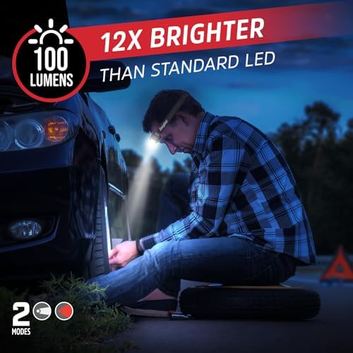 Energizer Universal LED Headlamp (2-Pack), Bright Head Lamp for Outdoors, Camping and Emergency Light, IPX4 Water Resistant (Batteries Included) - Image 3