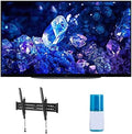 Sony XR48A90K 48" 4K Bravia XR OLED High Definition Resolution Smart TV with a Walts TV Large/Extra Large Tilt Mount for 43"-90" TV's and Walts Screen Cleaner Kit (2022) by Unknown
