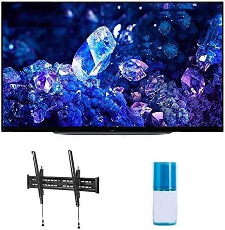 Sony XR48A90K 48" 4K Bravia XR OLED High Definition Resolution Smart TV with a Walts TV Large/Extra Large Tilt Mount for 43"-90" TV's and Walts Screen Cleaner Kit (2022) by Unknown